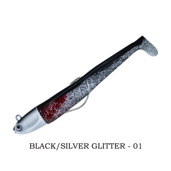 Soul Lures Ocean Ruler Combo 60gr – 01 Black Silver Glitter