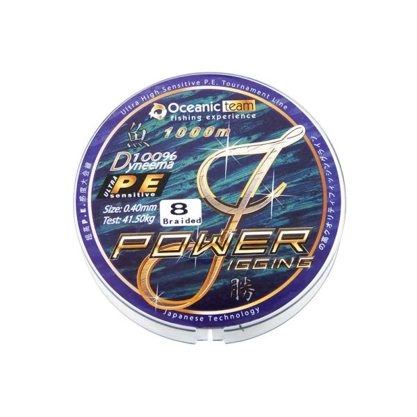 Oceanic Team Power Jigging x8 1000m Red – 0-15mm