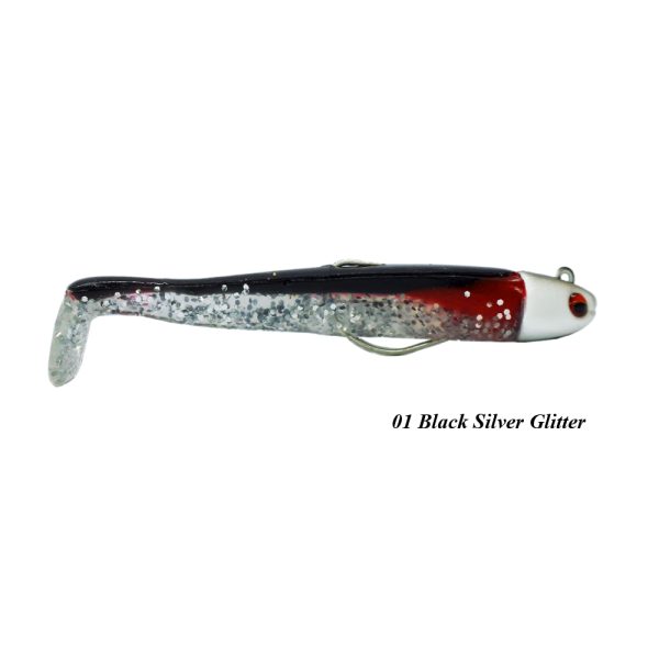 Soul Lures Ocean Ruler Combo 25gr – 01 Black Silver Glitter